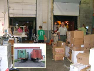 Filling containers at GHM